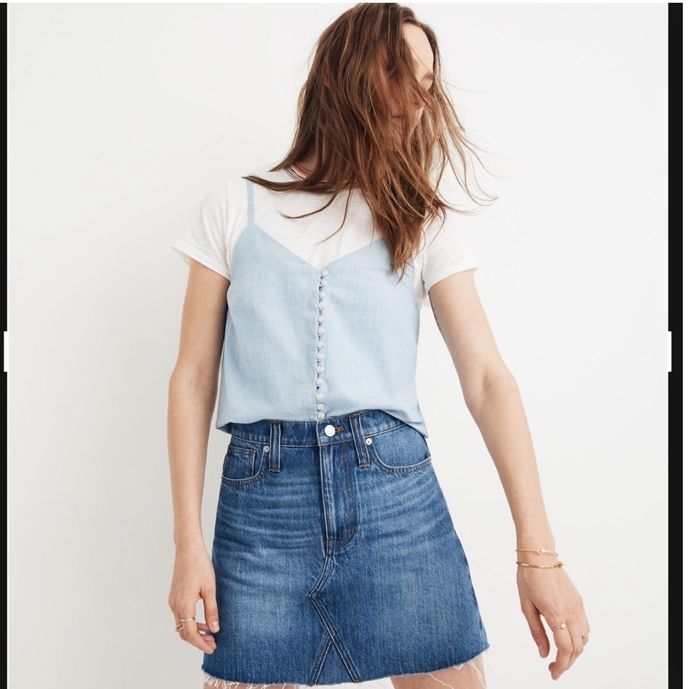 Madewell Rigid Denim A-Line‎ Skirt - Size 26